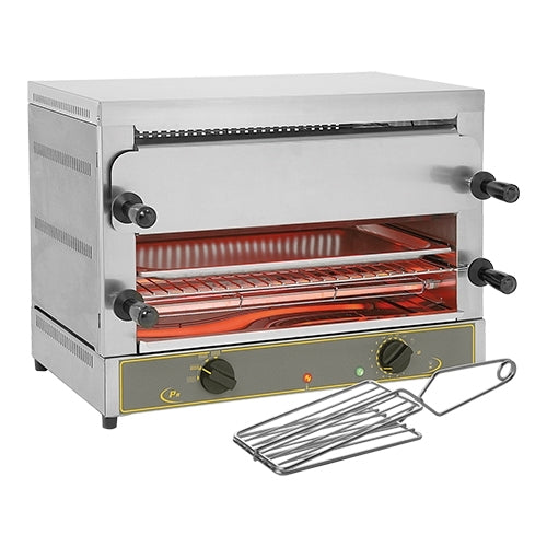 2-Level Quartz Toaster Grill | Roller Grill | Stainless Steel | 4,000 W | 53 x 32.5 cm Work Surface 1
