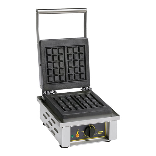 Brussels Waffle Iron with Drip Tray | Roller Grill | Cast Iron | 1.600 W | 30.5 x 44 x H23 cm 1
