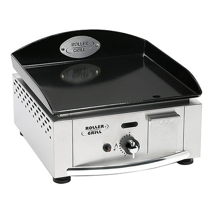 Gas Smooth Fry Top with Enamelled Plate | Roller Grill | Propane Gas 2,750 W | 39 x 38 cm Work Surface 1