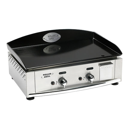 Smooth Gas Fry Top | Roller Grill | 2 Zones | Enamelled Plate | Work Surface 59 x 38 cm 1