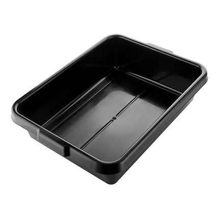 Black Polypropylene Tote Bin with Handles | CaterChef | Stackable | 19 L | 55 x 41 x H13.5 cm 1