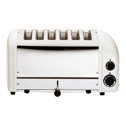 6-Slot Bread Toaster | Dualit | White Stainless Steel | 3,000 W | 46 x 21 x H22 cm 1
