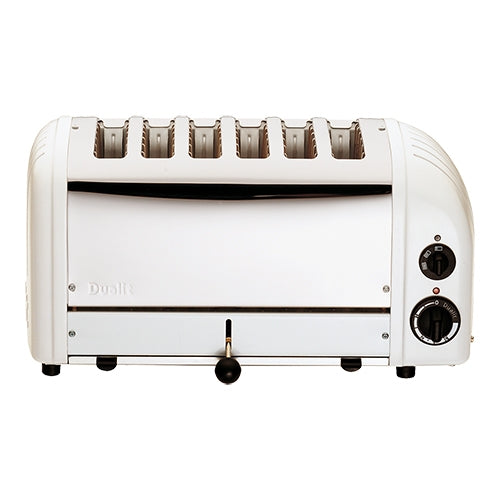 6-Slot Bread Toaster | Dualit | White Stainless Steel | 3,000 W | 46 x 21 x H22 cm 1