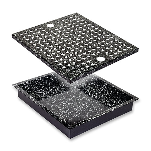 Enamelled Oven Tray with Drain Tray | CaterChef | 40 x 30 x H2 cm 1
