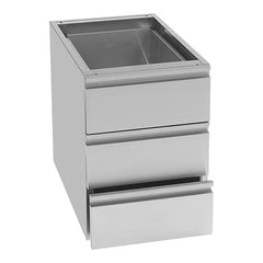Stainless Steel Drawer Set for Preparation Tables | Multinox | Set of 3 | GN 1/1 | 40 x 66 x H63 cm 1