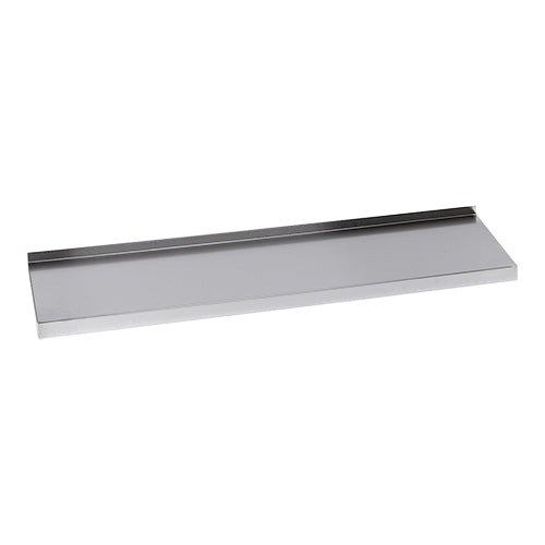 Stainless Steel 18/8 Wall Shelf with Backsplash | Multinox | 160 x 30 x H5 cm 1
