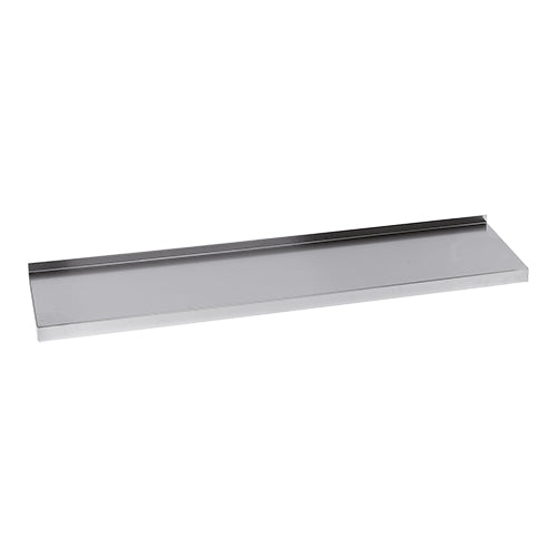 Stainless Steel 18/8 Wall Shelf with Backsplash | Multinox | 180 x 30 x H5 cm 1