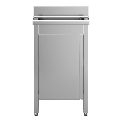 Stainless Steel Hand Wash Basin | Multinox | Wall Mounted Upright Model | 50 x 35 x H85 cm 1