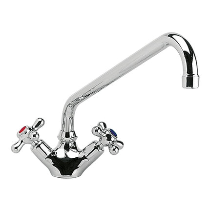 One-Hole Mixing Tap with Swivel Arm | Multinox | Worktop Mounted | H31 x L30 cm | 1/2 Water Connection 1