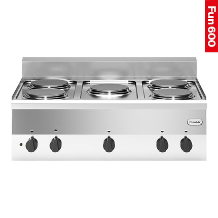 5-Zone Countertop Electric Cooker | Modular Fun 600 | Ø22 cm EGO Hobs | 10,000 W | 90 x 60 x H41 cm 1