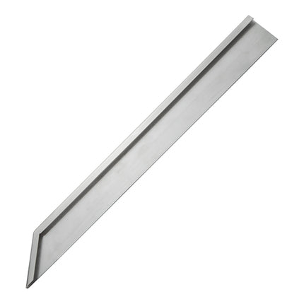 Left Connecting Strip for Fry Top or Lava Stone Grill | Modular Fun 600 | Stainless Steel | 53.5 x 0.7 x H6.5 cm 1
