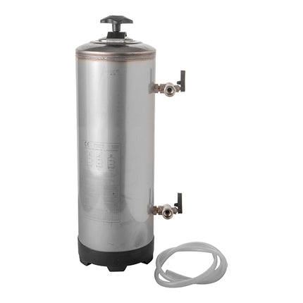 Stainless Steel Manual Water Softener 16 L | EMGA | 3/4 Water Connection | Ø24 x H62 cm 1