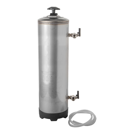 Stainless Steel Manual Water Softener 20 L | EMGA | 3/4 Water Connection | Ø24 x H71 cm 1