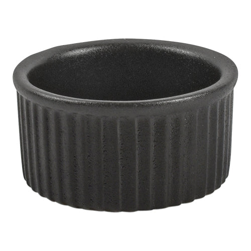 Black Ceramic Round Ramekin | EMGA | Ø7 x H3 cm | 0.080 L 1