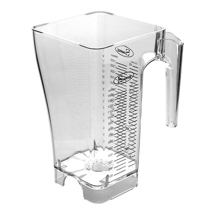 Transparent Polycarbonate Mixing Beaker with Pouring Spout | Santos | BPA-Free | 1.4 L 1