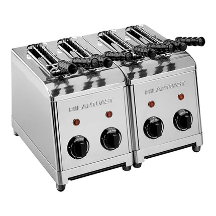 MilanToast Sandwich Toaster | 4 Slots and 4 Tongs | Stainless Steel | 2,740 W | 37 x 30 x H30 cm 1