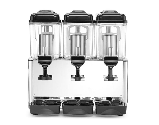 Juice dispenser, Arktic, 3 containers, Black, 230V/450W, 445x630x(H)655mm
