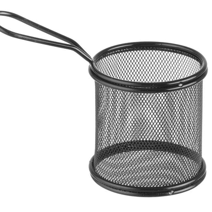 Deep Frying Basket Miniature | HENDI | 90x90x90mm | Matt Black Coating