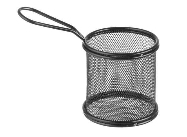 Deep Frying Basket Miniature | HENDI | 90x90x90mm | Matt Black Coating