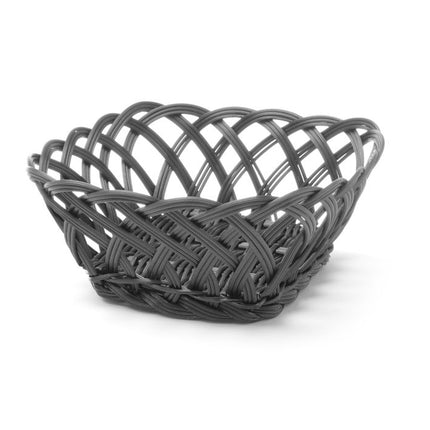 Square Woven Side Basket | HENDI | Black | 190x190x80mm