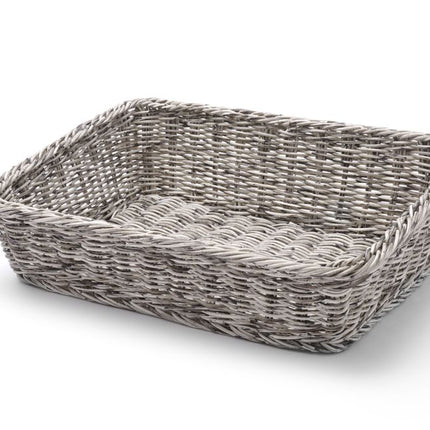 Angled Bakery Basket Light Grey | HENDI | 400x300x120mm