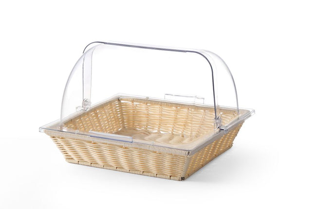 Basket with Roll Top Cover | HENDI | GN 2/3 | Polypropylene and Polycarbonate