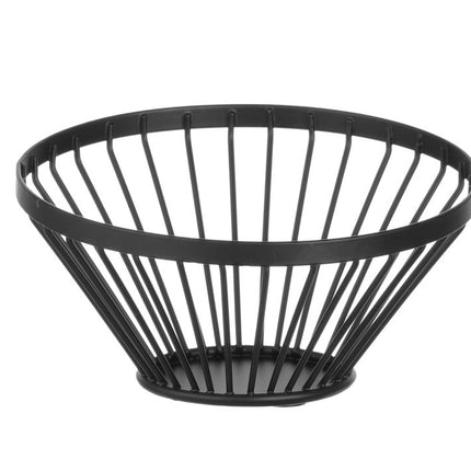 Angled Round Fruit Basket Black ⌀150x80mm | HENDI