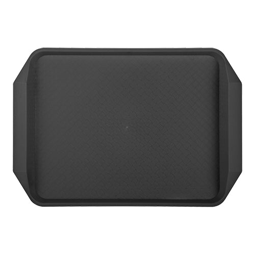 Polypropylene Serving Tray with Handles | CaterChef | Black | 42 x 30 cm 1