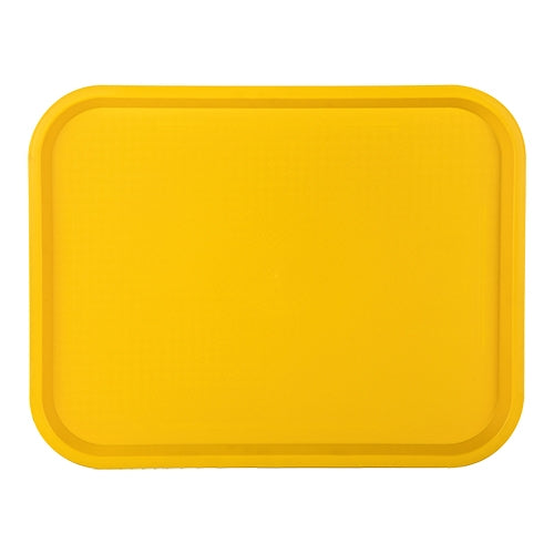 Rectangular Polypropylene Serving Tray, Yellow | CaterChef | 35 x 27 x H2 cm 1