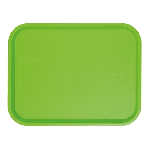 Rectangular Polypropylene Serving Tray, Green | CaterChef | 35 x 27 x H2 cm 1