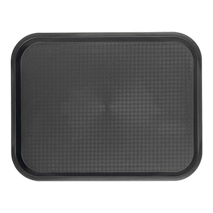 Rectangular Polypropylene Serving Tray, Black | CaterChef | 35 x 27 x H2 cm 1