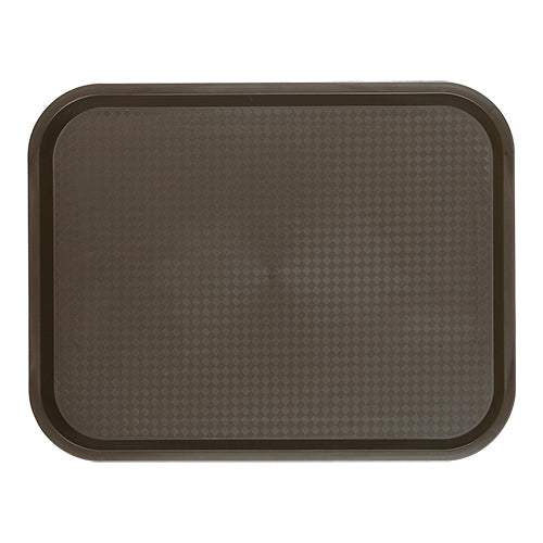 Rectangular Polypropylene Serving Tray, Brown | CaterChef | 45.5 x 35.5 x H2 cm 1