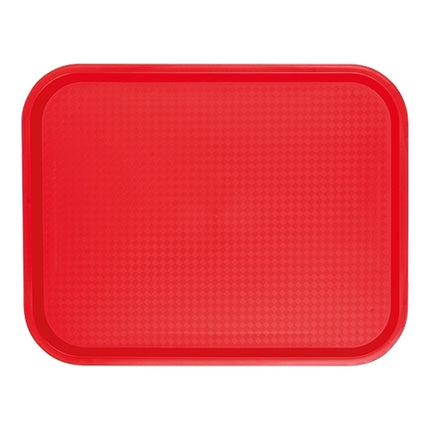 Rectangular Polypropylene Serving Tray, Red | CaterChef | 45.5 x 35.5 x H2 cm 1