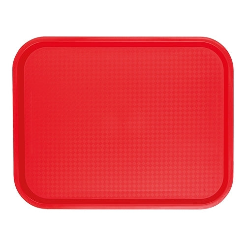 Rectangular Polypropylene Serving Tray, Red | CaterChef | 45.5 x 35.5 x H2 cm 1