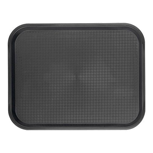Rectangular Polypropylene Serving Tray Black | CaterChef | 45.5 x 35.5 cm 1