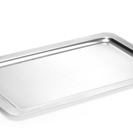 Serving Tray GN 1/1 Stainless Steel | HENDI | 530x325x13mm