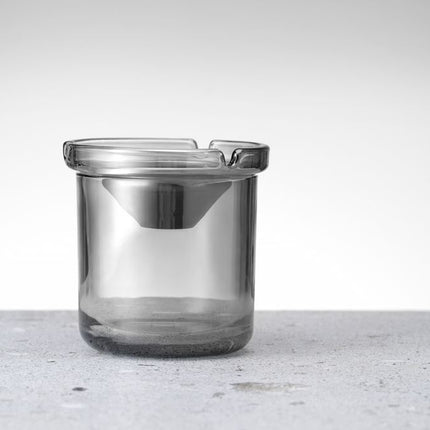 Glass Ashtray with Stainless Steel Funnel | HENDI | Ø98x99mm | Round 3