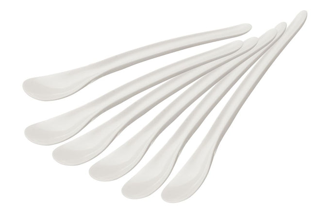 Egg Spoon Set | HENDI | 6 pcs | White ABS