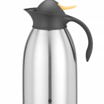 Vacuum Jug with Push-Button Cap | HENDI | 2L | Stainless Steel