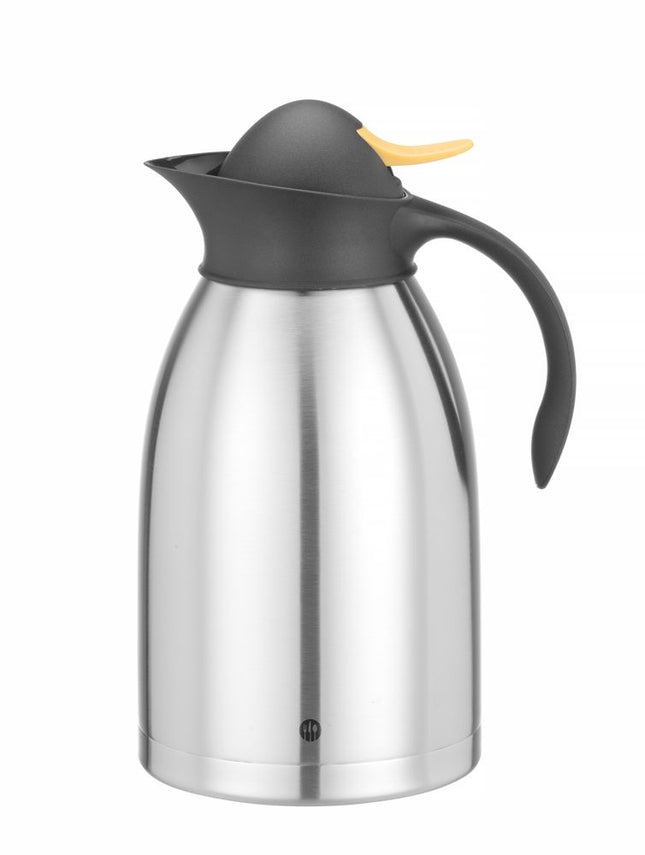 Vacuum Jug with Push-Button Cap | HENDI | 2L | Stainless Steel
