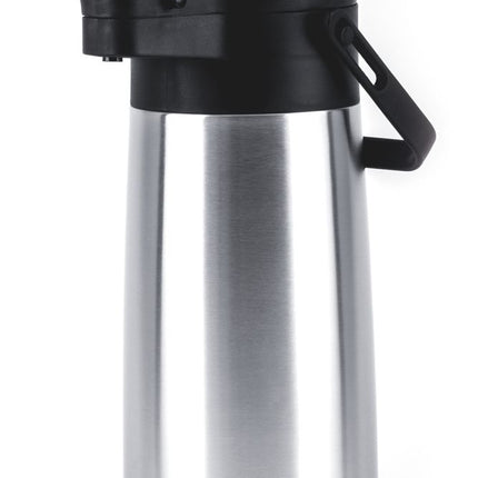 Air Pot with Push Button Pump | HENDI | 2.2L | Stainless Steel