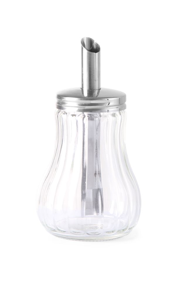 Glass Sugar Dispenser with Stainless Steel Spout | HENDI | 0.2L Capacity