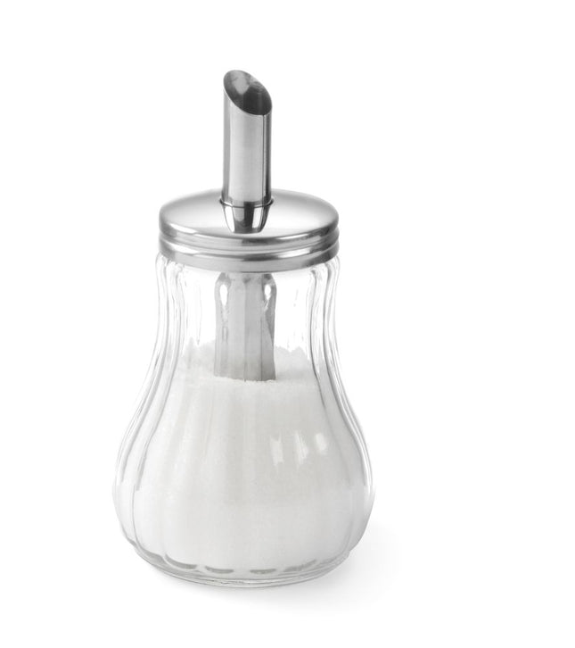 Glass Sugar Dispenser with Stainless Steel Spout | HENDI | 0.2L Capacity 2
