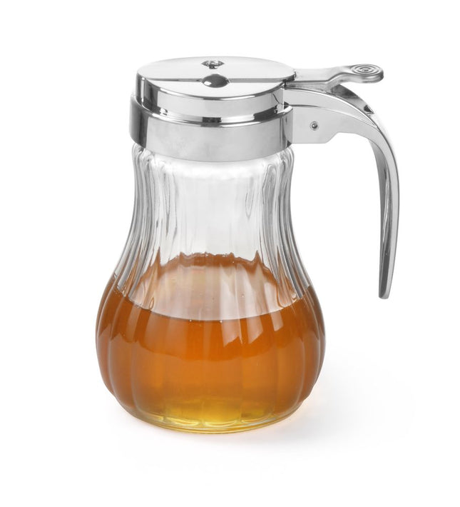 Honey Dispenser | HENDI | Glass with Stainless Steel Lever | Ø80mm 2