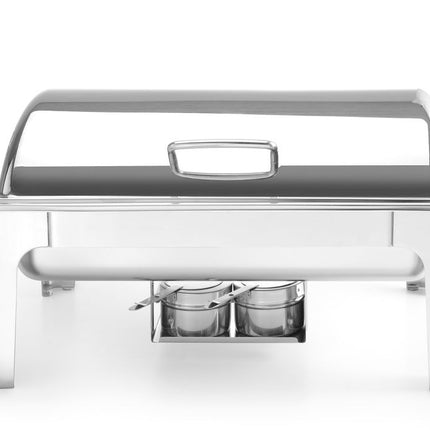 Chafing Dish GN 1/1 Mirror Finish with Dual Fuel Holders | HENDI Profi Line | 9L