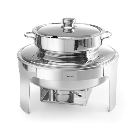 Soup Chafing Dish Mirror Finish with Spoon Recess Lid | HENDI Profi Line | 10L