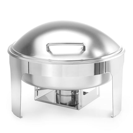 Round Chafing Dish Satin Finish with Friction Brake Lid | HENDI Profi Line | 6L