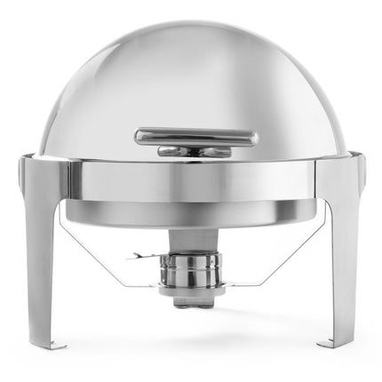 Rolltop Round Chafing Dish with Quiet Opening Mechanism | HENDI | 5.6L