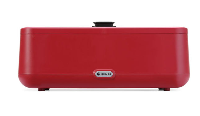 Chafing dish UNIQ, HENDI, designed by Robert Bronwasser, GN 2/3, Red, 230V/500W, 433x403x(H)248mm
