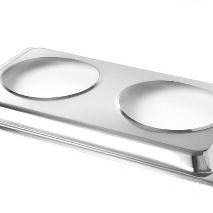 Conversion Insert for 2 Bain-Marie Pans GN 1/1 | HENDI | Stainless Steel